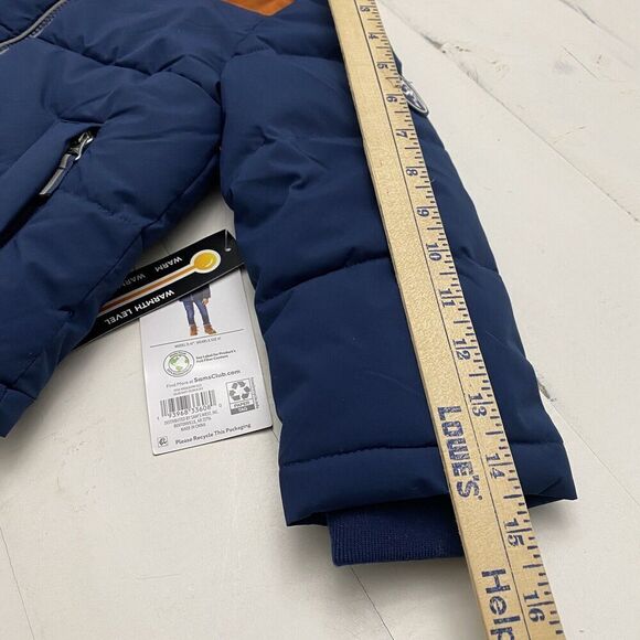 Member's Mark Boy's Wind Resistant Hooded Full Zip Puffer Jacket Size 3T - Picture 14 of 16